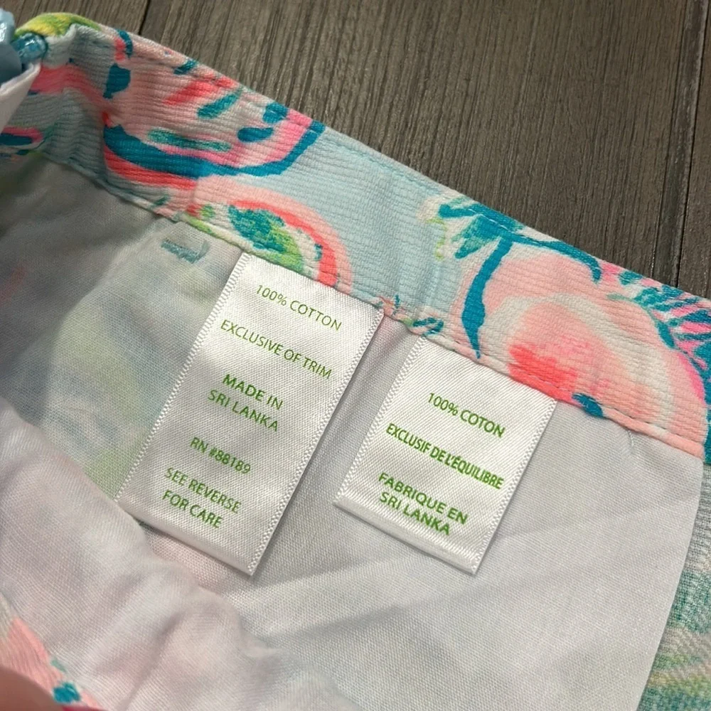 Lilly Pulitzer Tropical Print Women's Shorts - Picture 9 of 10